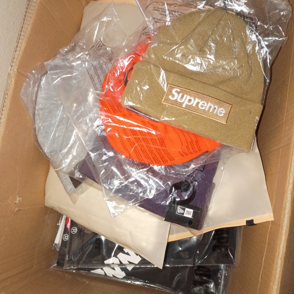 Supreme Tan and Orange Beanie Collection